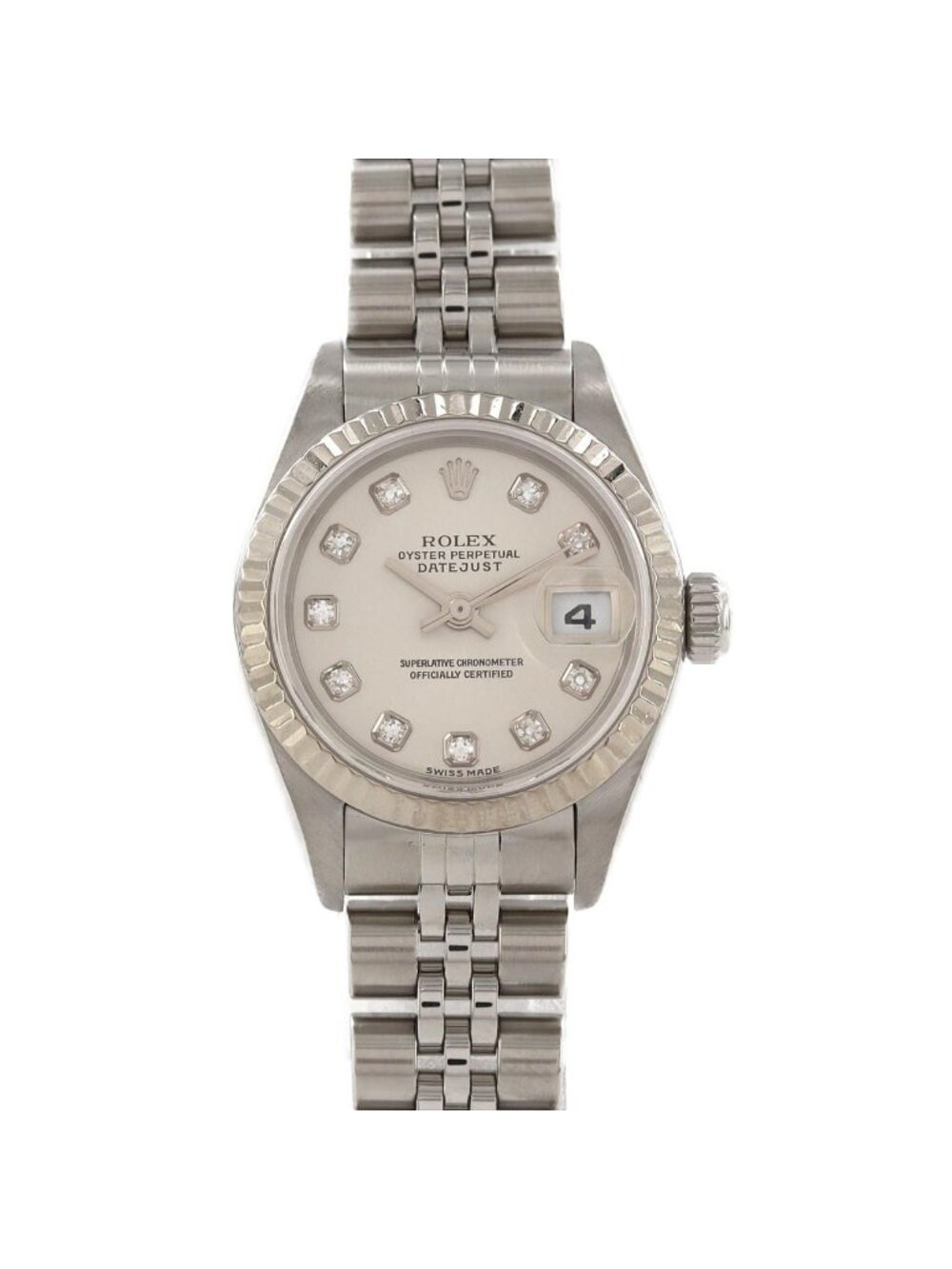 Rolex Datejust Stainless Steel White Gold Automatic